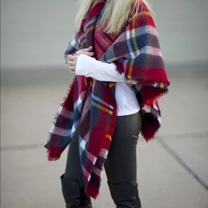 New Tartan Oversized Blanket Scarf
